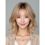 골든 블론드 귀밑 그라데이션 단발