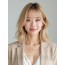 골든 블론드 턱선 텍스처 단발+사이드뱅