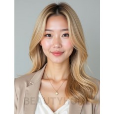 골든 블론드 사이드 가르마