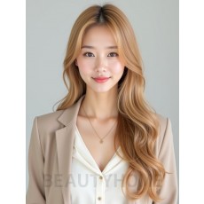 골든 블론드 단일 땋기