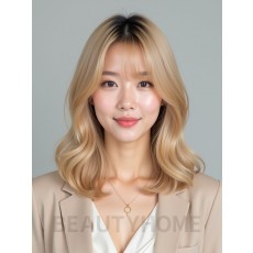 골든 블론드 센터 가르마