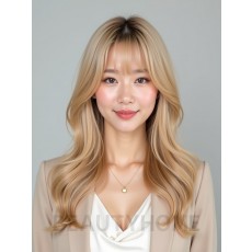 골든 블론드 페더 뱅