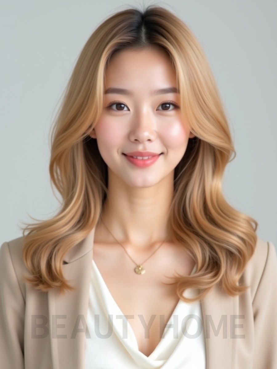 골든 블론드 부분펌