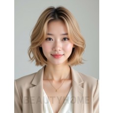 골든 블론드 숏 스택 레이어