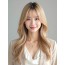 골든 블론드 둥근 뱅