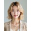 골든 블론드 귀밑 스택 단발