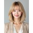 골든 블론드 귀밑 스트레이트 단발+뱅