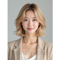 골든 블론드 숏 페더 레이어