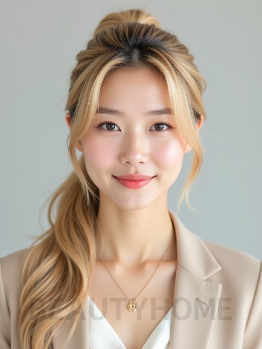골든 블론드 포니+감싸기