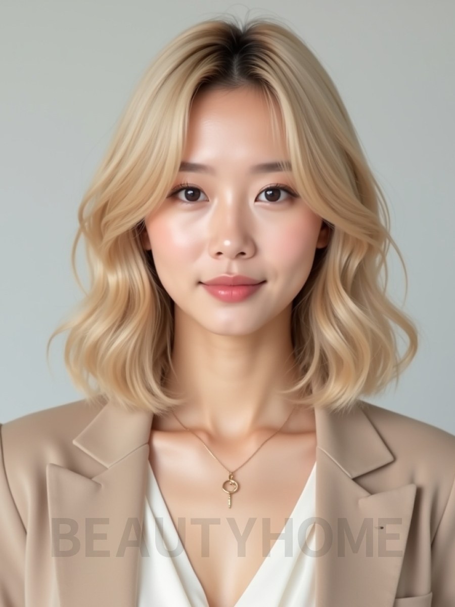 골든 블론드 울프컷