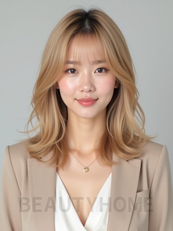 골든 블론드 미디엄 레이어드
