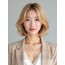 골든 블론드 숏 A라인 레이어