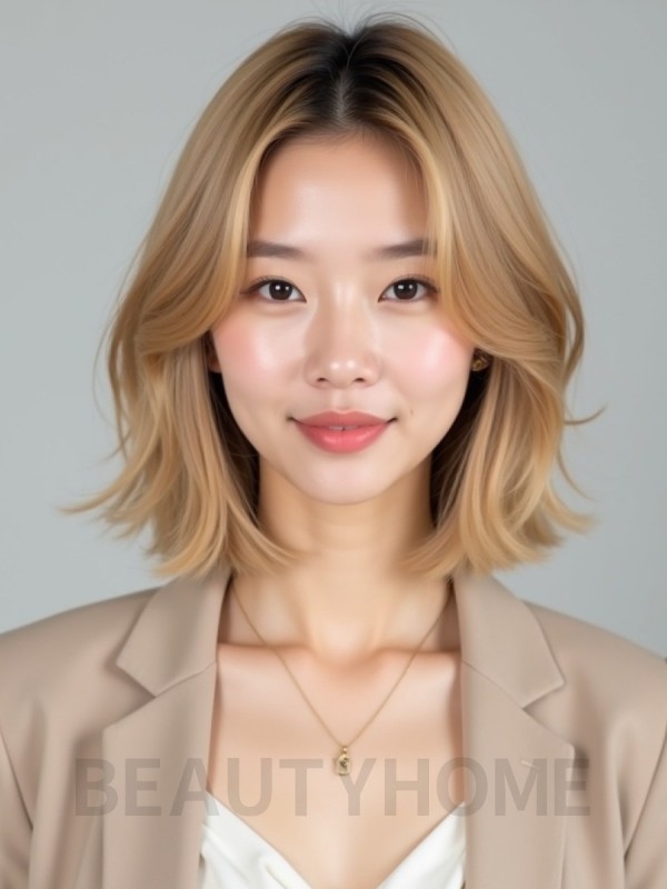 골든 블론드 마이크로 단발