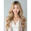 골든 블론드 긴머리+센터가르마