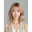 골든 블론드 턱선 블런트 단발+시스루뱅