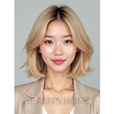 골든 블론드 블런트 단발