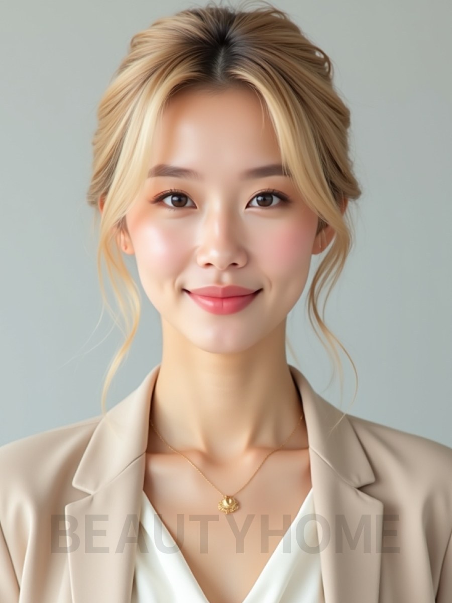 골든 블론드 업스타일 번