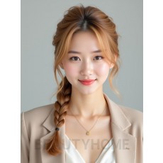 골든 블론드 크라운 브레이드