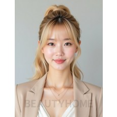 골든 블론드 하이 포니테일