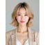 골든 블론드 숏 블로우 레이어