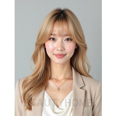 골든 블론드 사이드 뱅