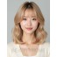 골든 블론드 턱밑 레이어드 단발