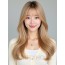골든 블론드 긴 생머리+사이드뱅