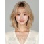 골든 블론드 쇄골 인버티드 단발+사이드뱅