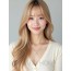 골든 블론드 긴 생머리+시스루뱅