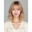 골든 블론드 쇄골 그라데이션 단발+뱅