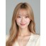골든 블론드 쇄골 생머리+시스루뱅