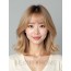 골든 블론드 턱밑 레이어드 단발+시스루뱅