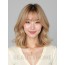 골든 블론드 턱밑 블런트 단발+커튼뱅
