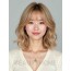 골든 블론드 어깨 웨이브 단발+시스루뱅