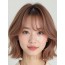 로즈 브라운 턱밑 레이어드 단발+사이드뱅