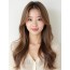 베이지 브라운 긴 레이어+사이드