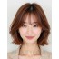 턱선 인버티드 단발+시스루뱅