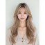 샌드 블론드 긴 컬+풀뱅