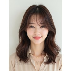 턱밑 인버티드 단발+뱅