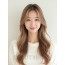 베이지 브라운 긴 생머리+센터