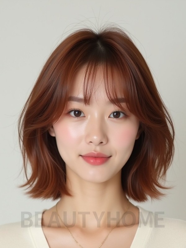쇄골 레이어드 단발