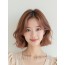 로즈 브라운 귀밑 컬 단발