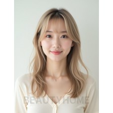 쇄골 생머리+사이드뱅