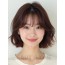 마호가니 귀밑 레이어드 단발+뱅