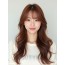 긴 웨이브+풀뱅