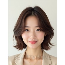 귀밑 텍스처 단발