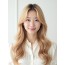 샌드 블론드 긴 컬+사이드