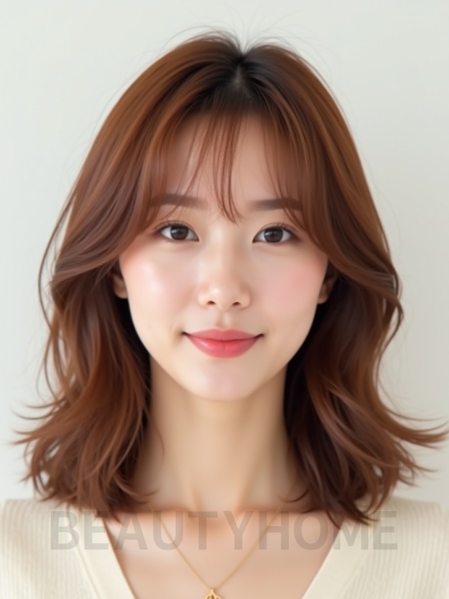 어깨 웨이브+사이드