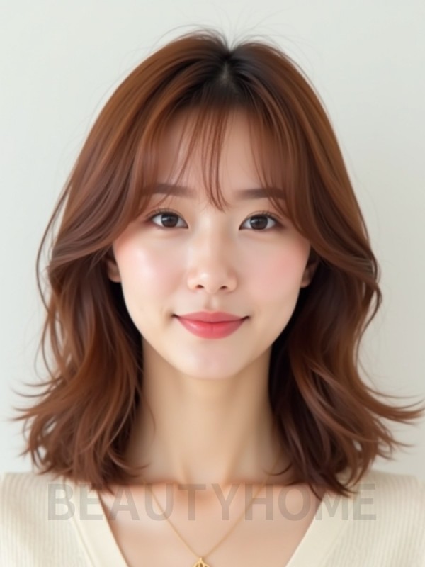 어깨 웨이브+사이드