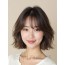 애쉬 브라운 턱선 그라데이션 단발
